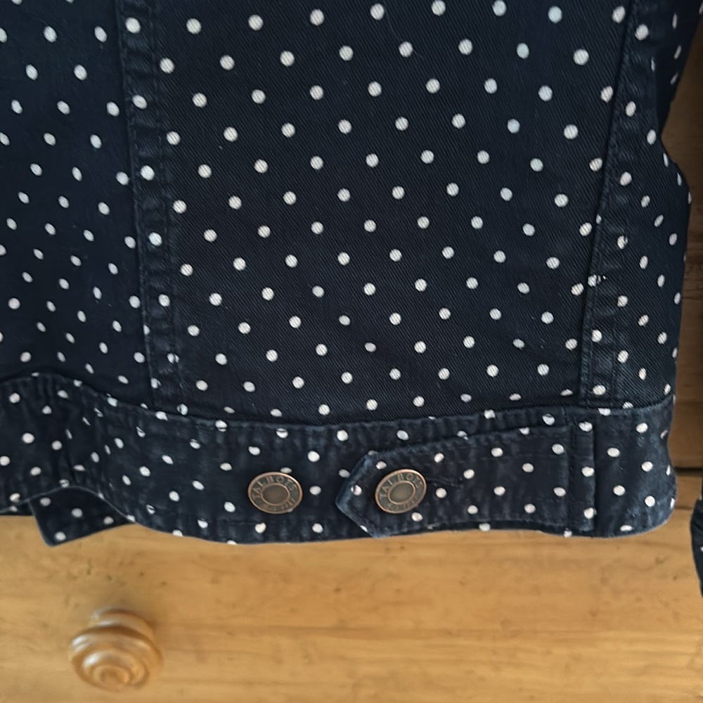 Talbots polka dot denim jacket - Picture 4 of 10